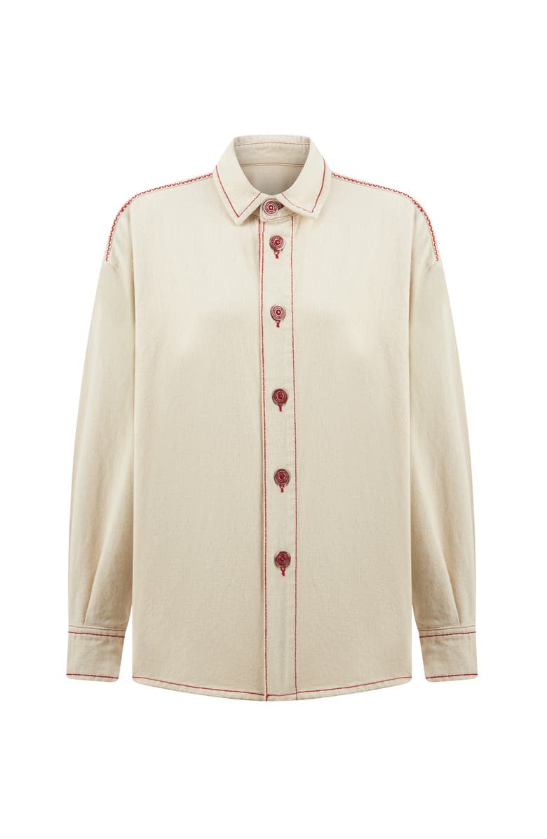 Nocturne Appliqué Long Sleeve Shirt, Alternate, color, 