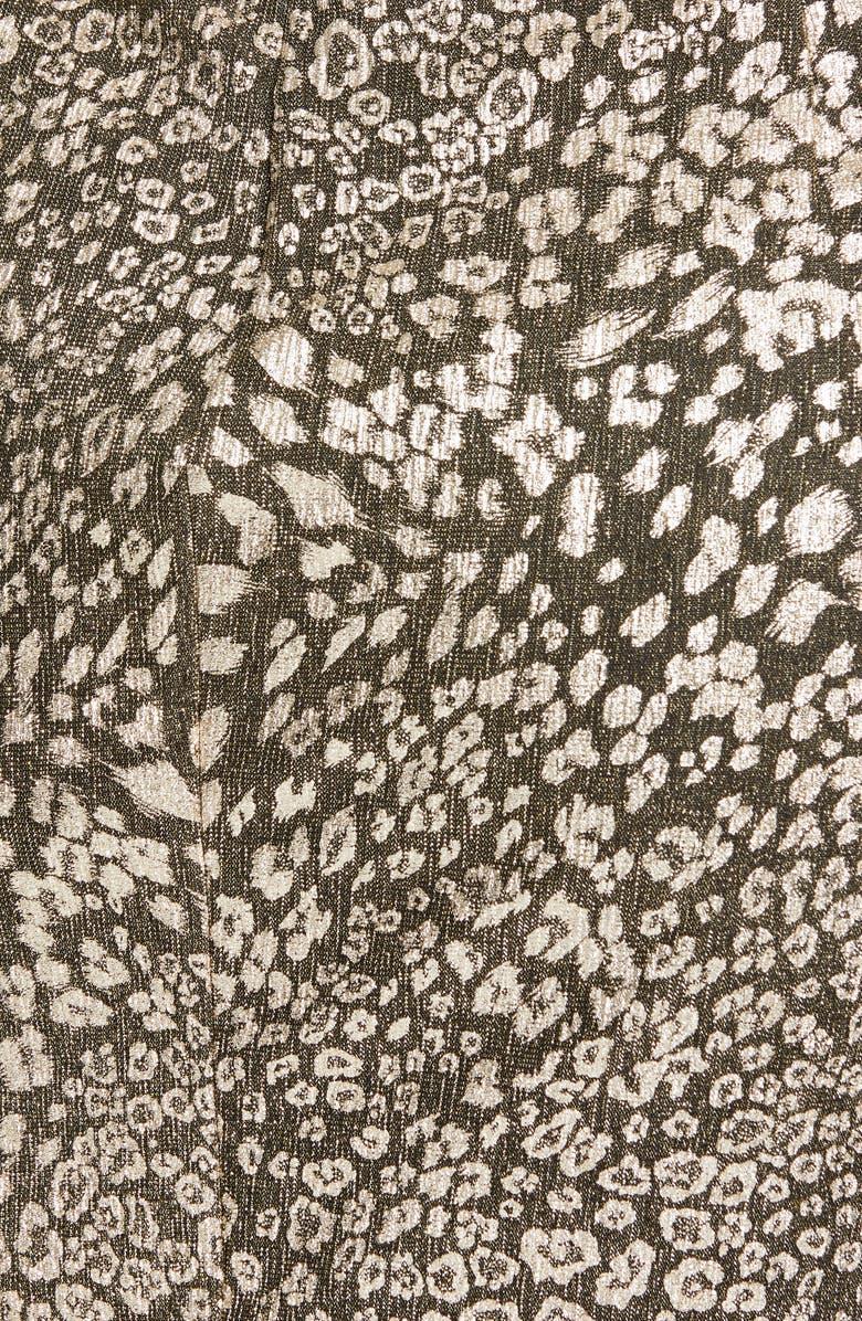 PatBO Metallic Leopard Spot Cocktail Minidress, Alternate, color, 