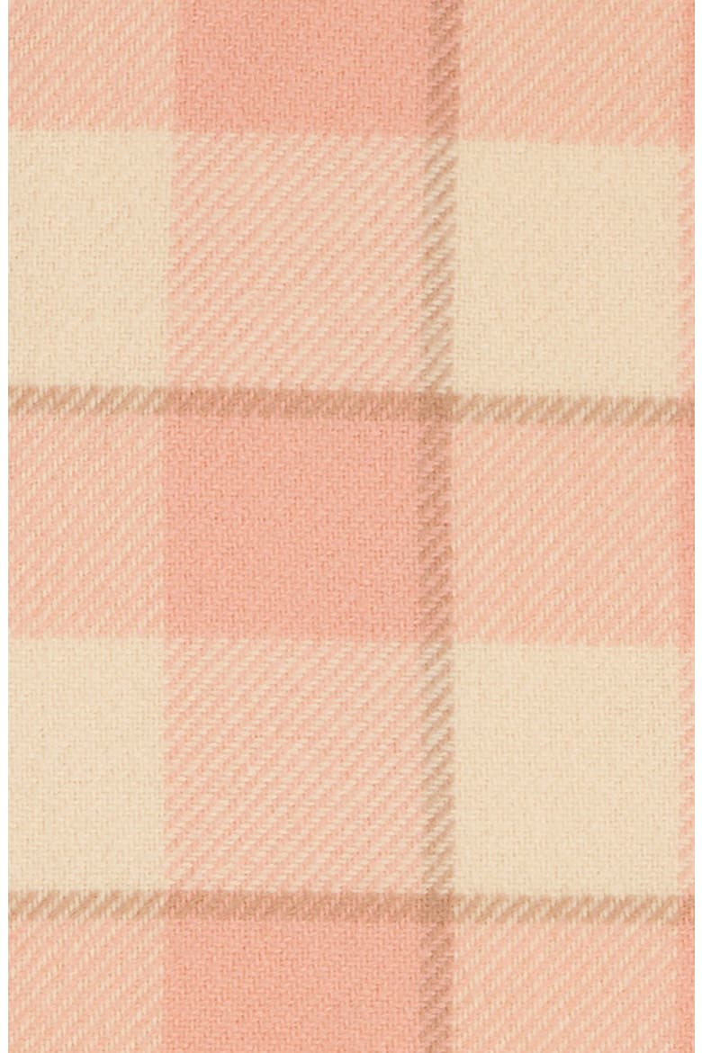 Cassiar Check Scarf, Alternate, color, WHEAT BEIGE/ PINK