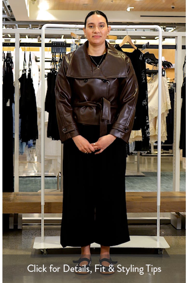 Faux Leather Belted Jacket video