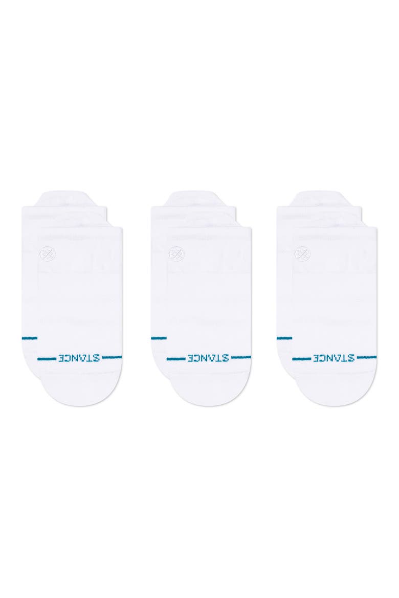 3-Pack Icon Low Socks, Main, color, WHITE