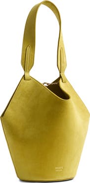 Khaite Mini Lotus Suede Top Handle Bag