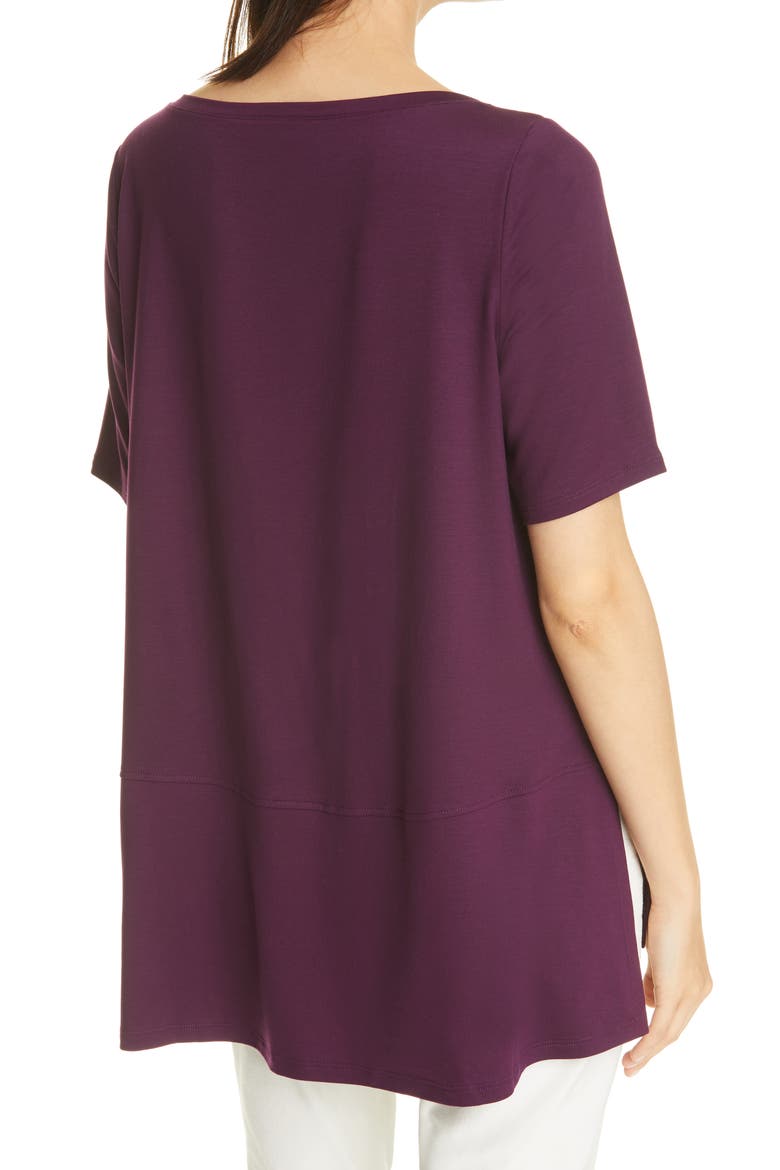 Boatneck Jersey Top, Alternate, color, BLACKBERRY