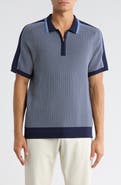 Elie Tahari Geometric Jacquard Polo Shirt