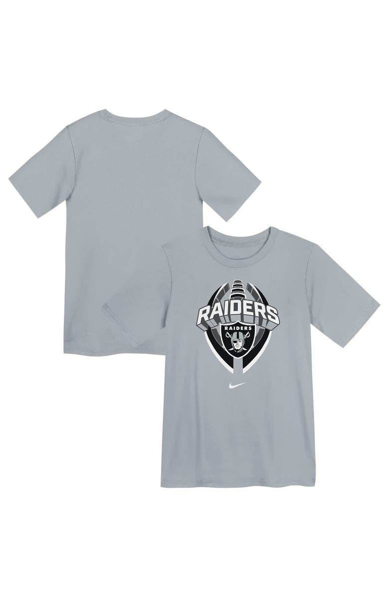 Nike Preschool Nike Gray Las Vegas Raiders Icon Legend Performance T-Shirt, Main, color, Gray
