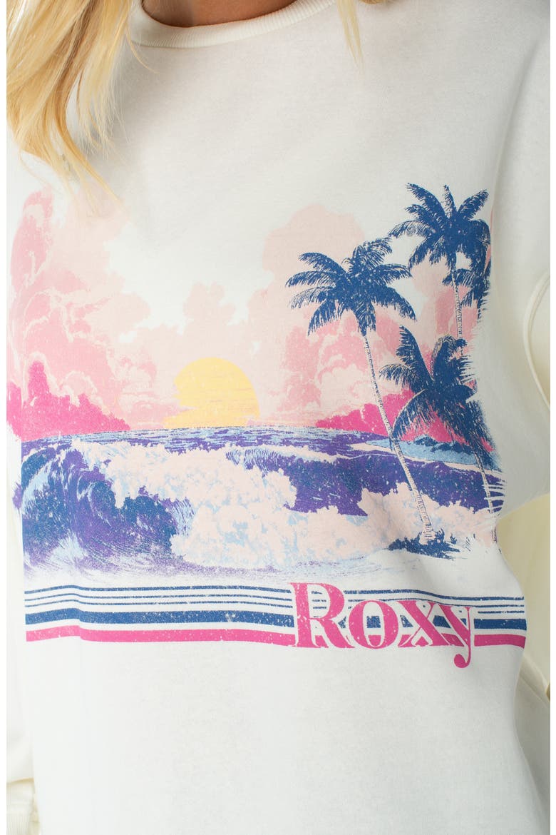Morning Stroll Oversize Logo Graphic Sweatshirt, Alternate, color, COCONT MLK