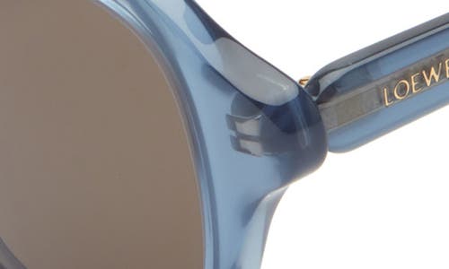 Loewe Slim Round Sunglasses In Blue