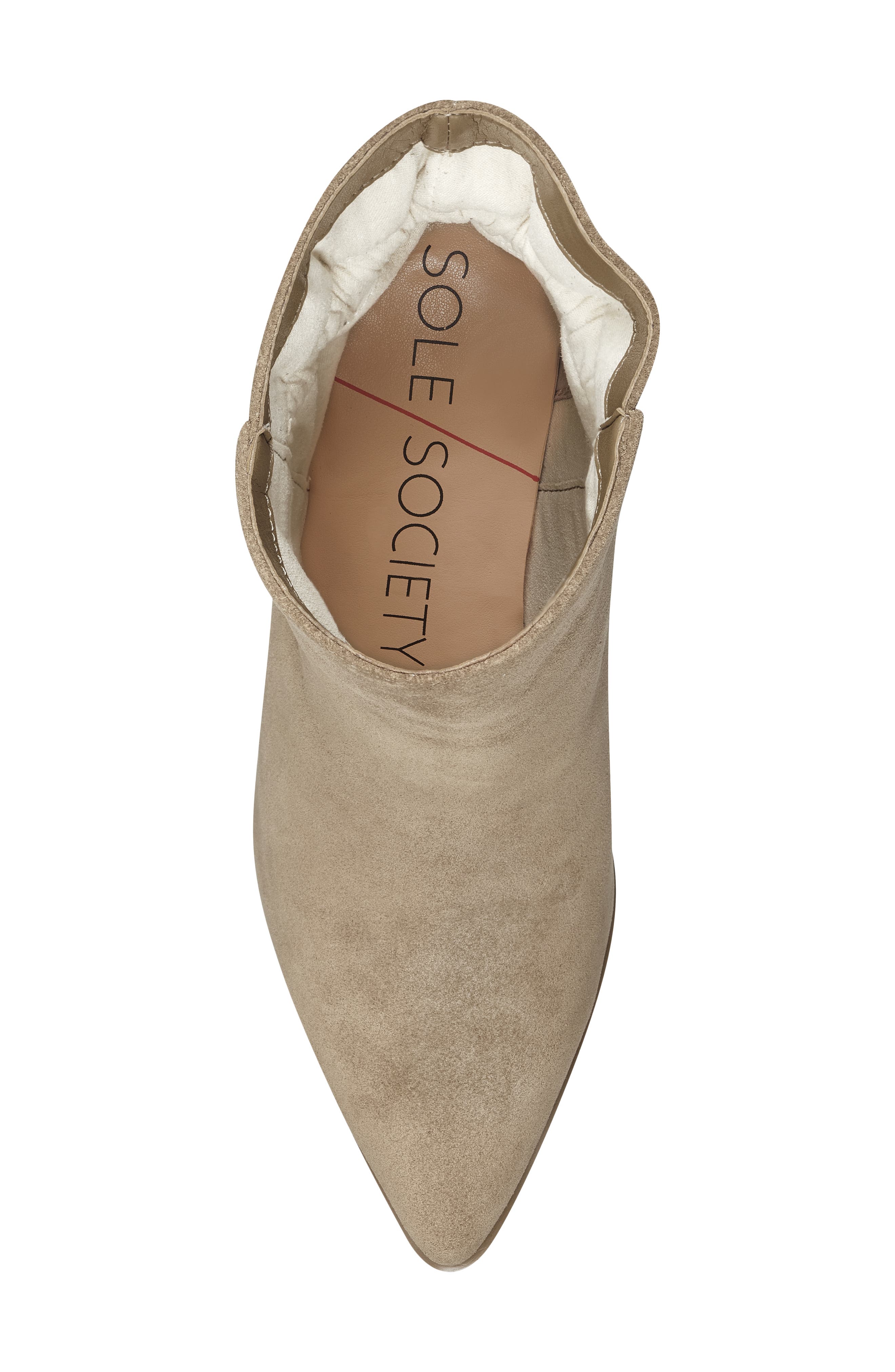 Maeryn Pointed Toe Bootie, Alternate, color, HONEY SUEDE