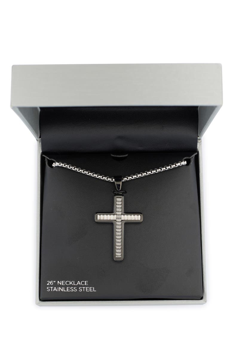 AMERICAN EXCHANGE Men's Cross Pendant Necklace, Main, color, 