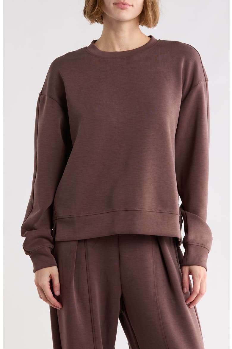 Sandwash Softlite Pintuck Sweatshirt, Main, color, SHOPPING BAG