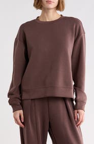 YOGALICIOUS Sandwash Softlite Pintuck Sweatshirt