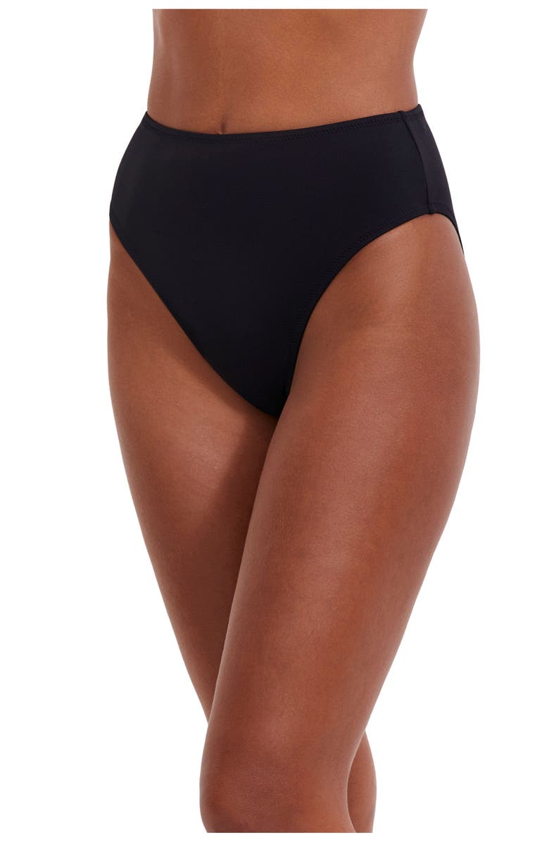 Flirtt Gottex Solid High Rise Bottom, Main, color, 