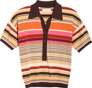 Faithfull the Brand Sable Stripe Knit Polo