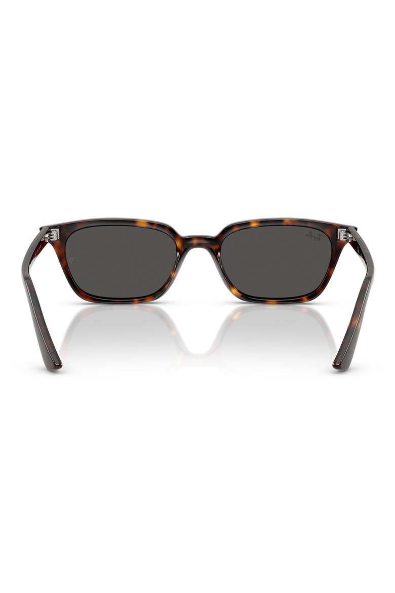 52mm Zaya Pillow Sunglasses, Alternate, color, HAVANA / DARK GREY