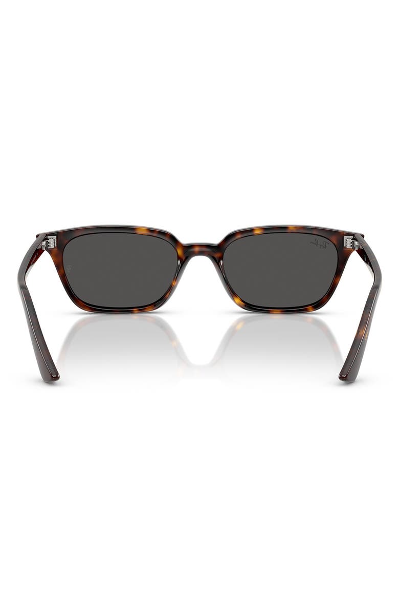 Ray-Ban 52mm Zaya Pillow Sunglasses, Alternate, color, Havana / Dark Grey