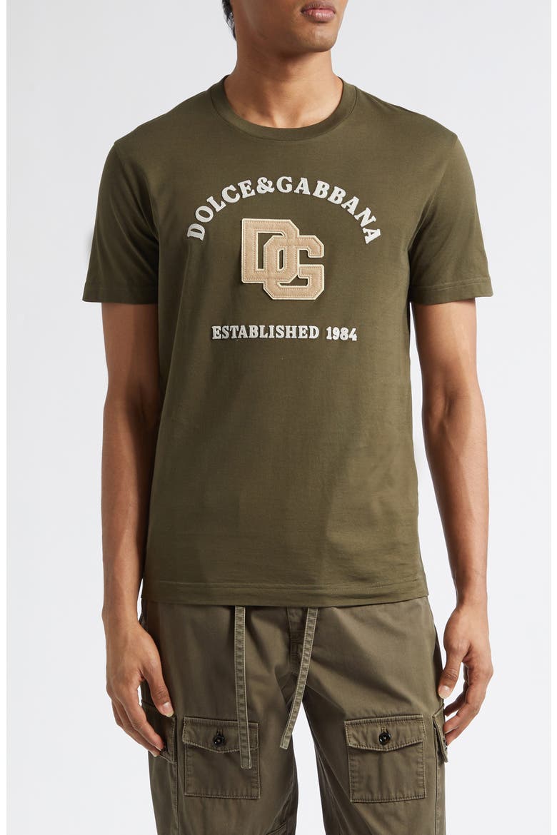 Logo Patch T-Shirt, Main, color, GRIGIO FANGO SCURO