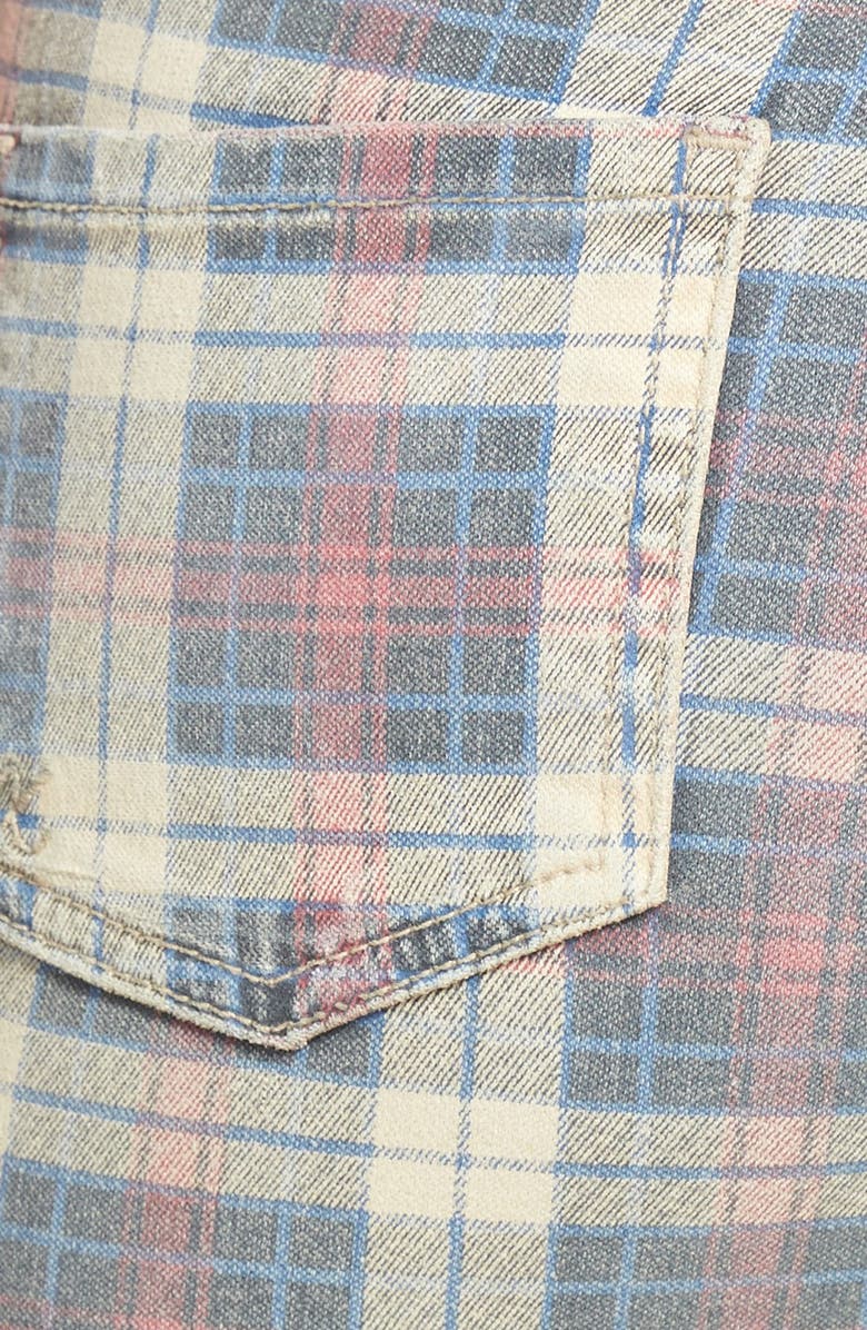 KUT from the Kloth 'Mia' Plaid Print Skinny Jeans, Alternate, color, 