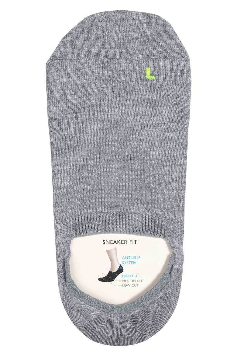 Cool Kick No-Show Socks, Alternate, color, LIGHT GREY MELANGE