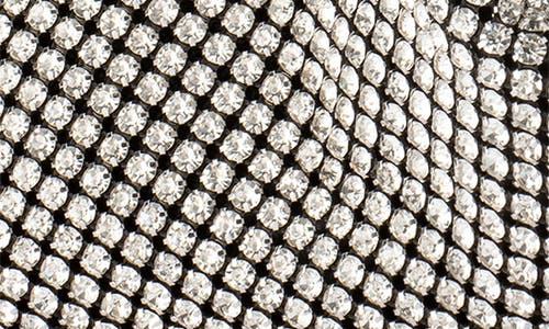 Olga Berg Margot Crystal Convertible Shoulder Bag In Silver