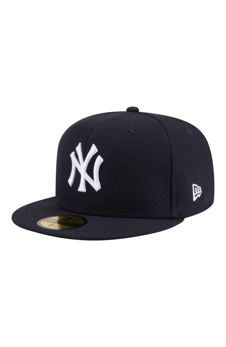 New Era Men's New Era  Navy New York Yankees Hidden Hit 59FIFTY Fitted Hat, Alternate, color, Navy