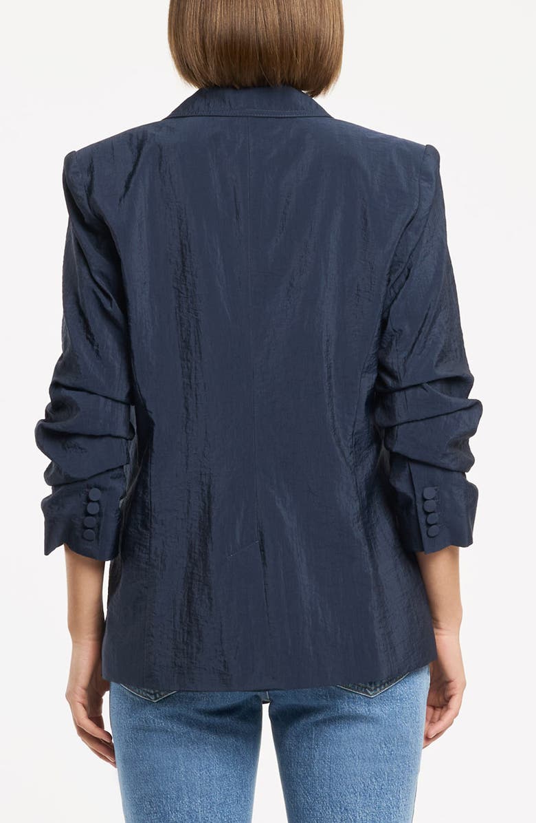 Cinq à Sept Khloe Tumbled Woven Blazer, Alternate, color, Navy