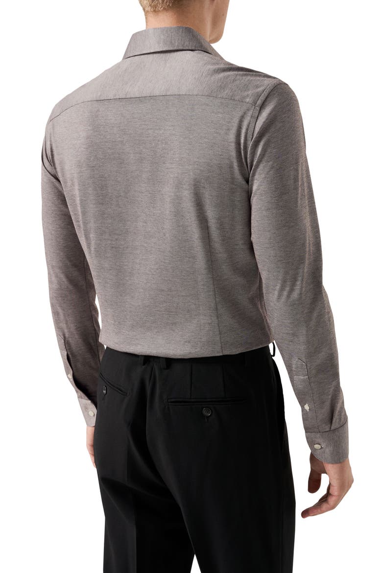 Contemporary Fit Filo Di Scozia Knit Shirt, Alternate, color, MEDIUM BROWN