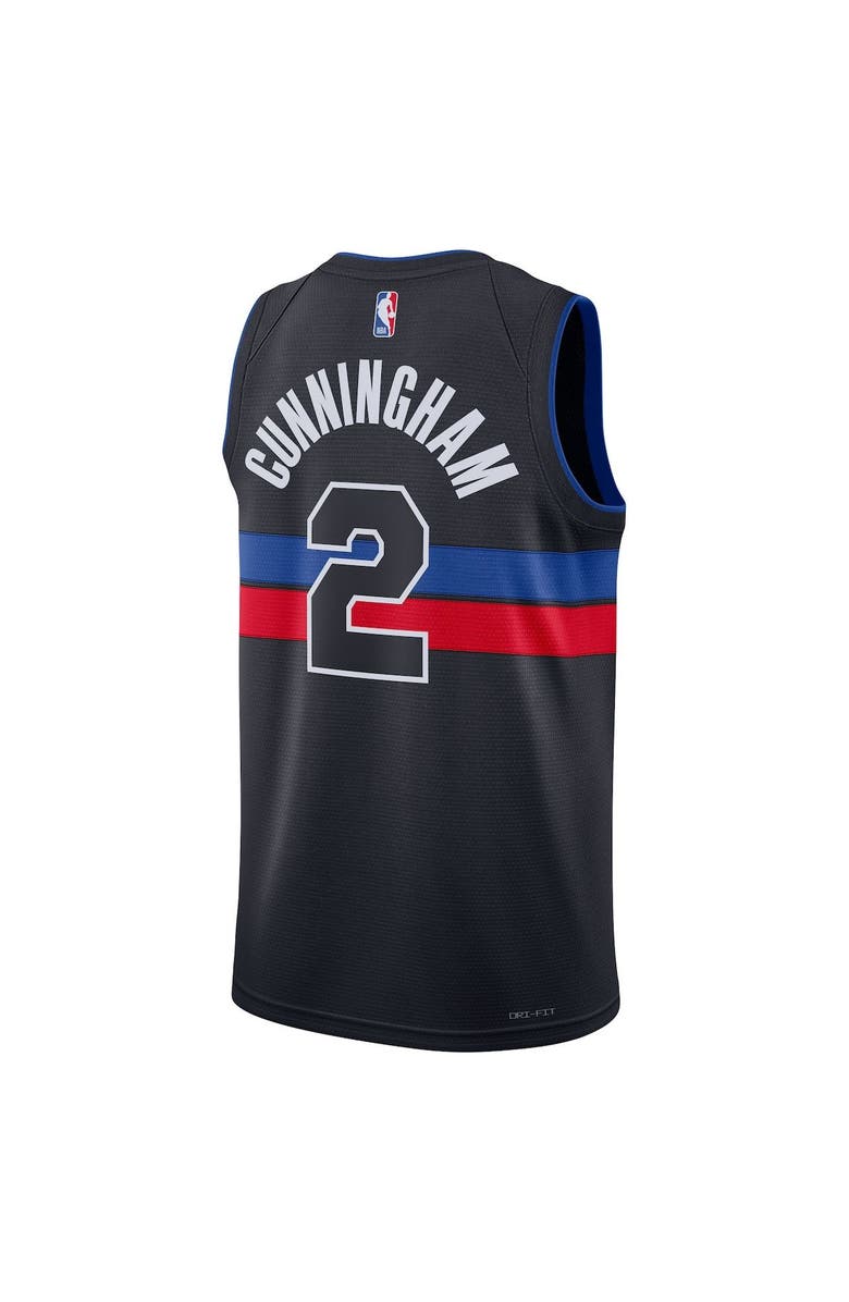 Jordan Brand Unisex Jordan Brand Cade Cunningham Black Detroit Pistons Swingman Jersey - Statement Edition, Alternate, color, 