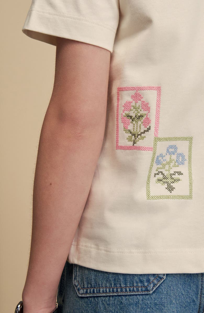 NEXT Cross Stitch Embroidered T-Shirt, Alternate, color, 