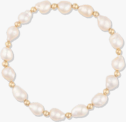 CUFFED BY NANO Baroque Pearl 14k Gold Filled Bead Bracelet