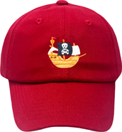 Bits & Bows Pirate Ship Twill Baseball Hat