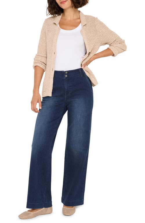 Nic + Zoe Nic+zoe Weekend Wide Leg Jeans In Blue