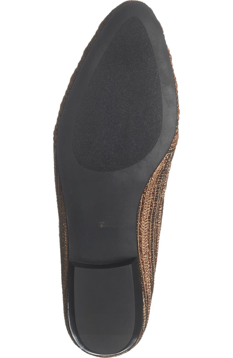 Jeffrey Campbell Pauleen Flat, Alternate, color, Copper Brocade