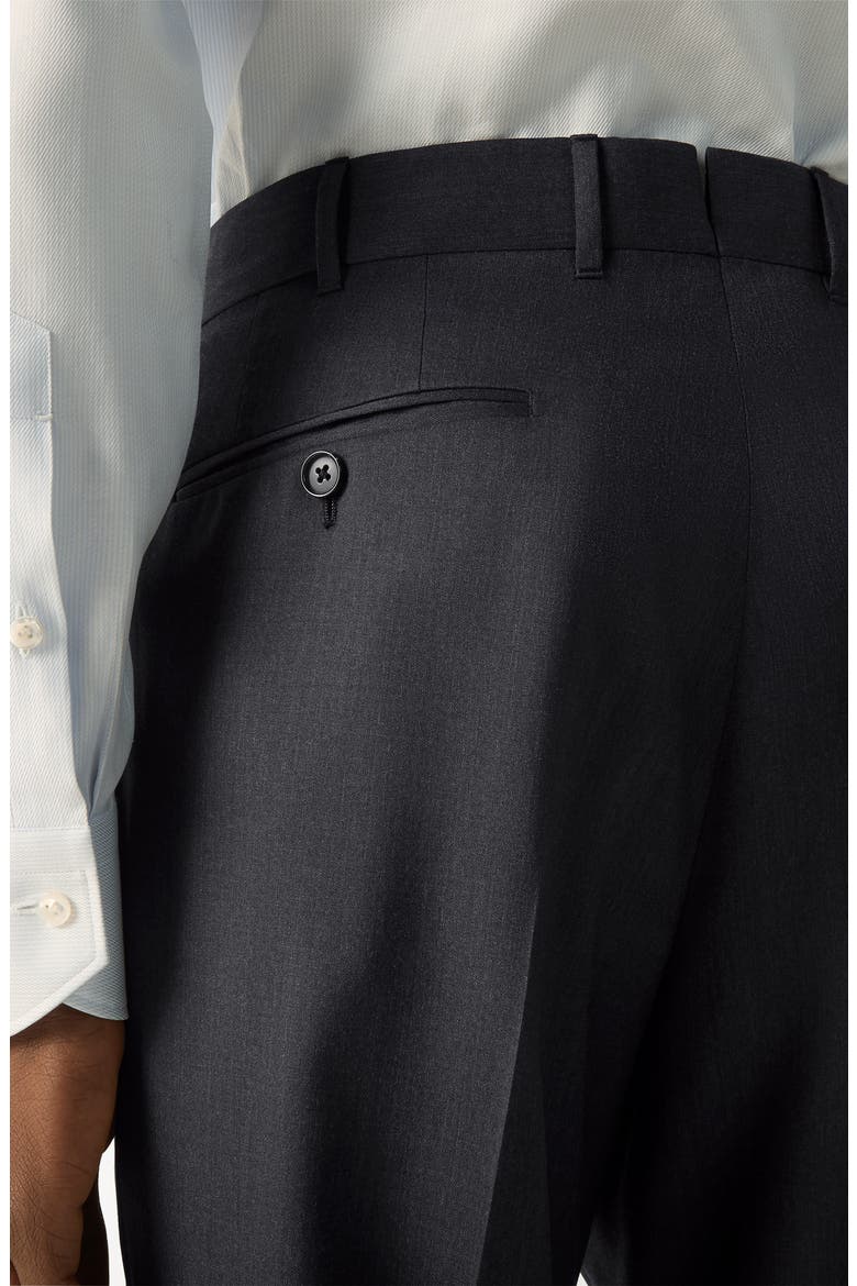 Wool Trousers, Alternate, color, DARK GREY SOLID
