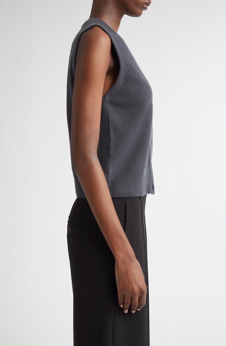 Shrunken Button Wool & Cashmere Blend Vest