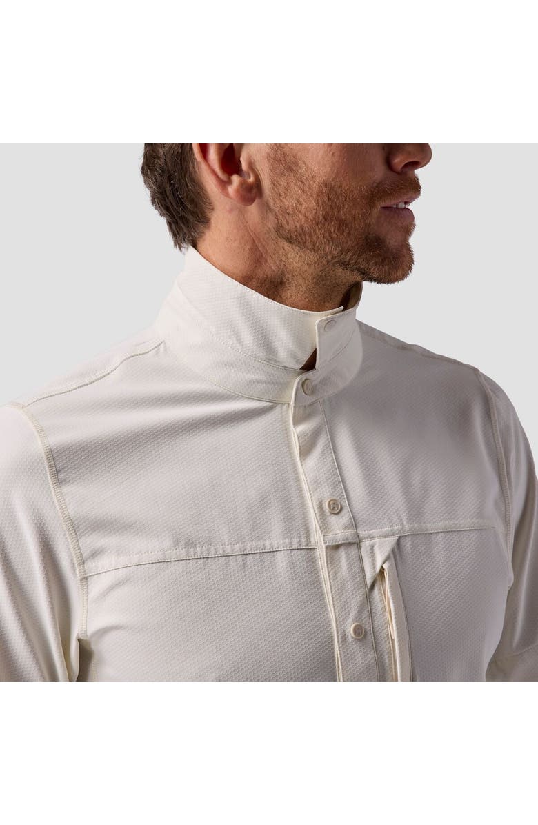 Backcountry Tahoe Woven Convertible Snap-Up Shirt - Men
s, Alternate, color, Egret