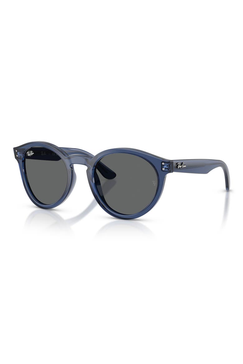 52mm Phantos Sunglasses, Alternate, color, TRANSPARENT NAVY BLUE / GREY