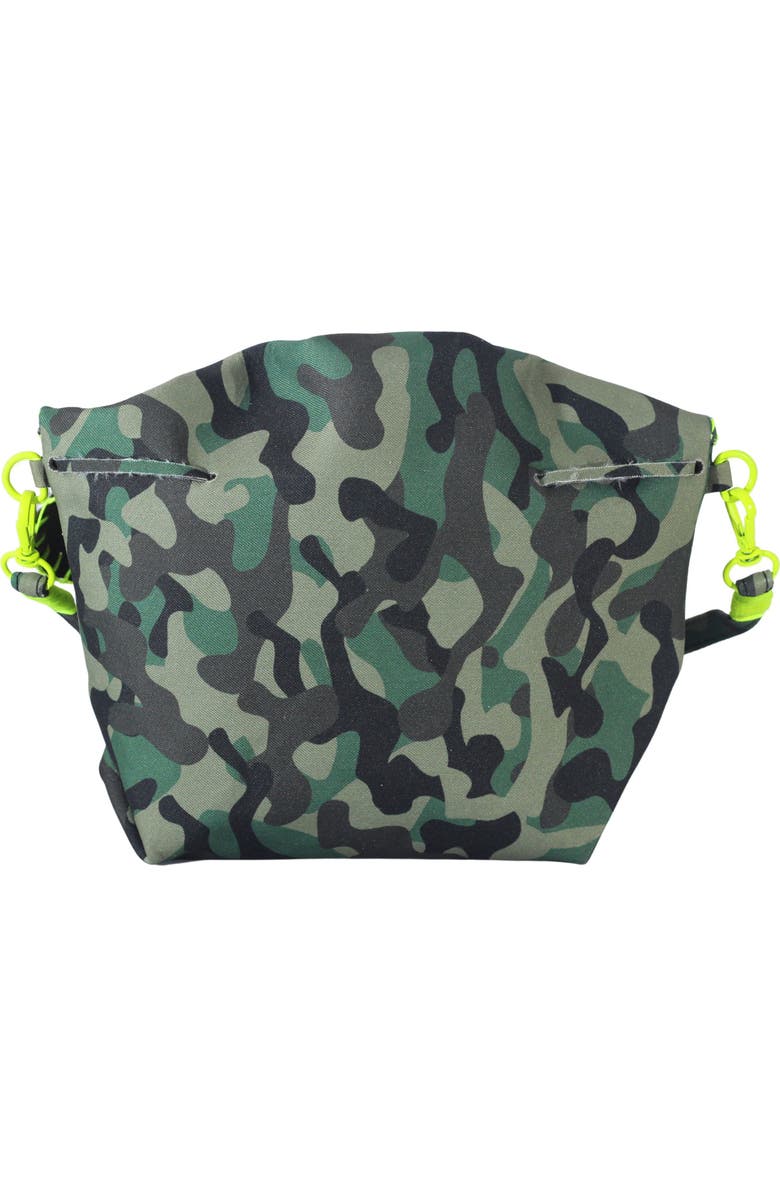 Carlos Falchi Medium Butterfly Suede Leather Bag, Alternate, color, Camouflage