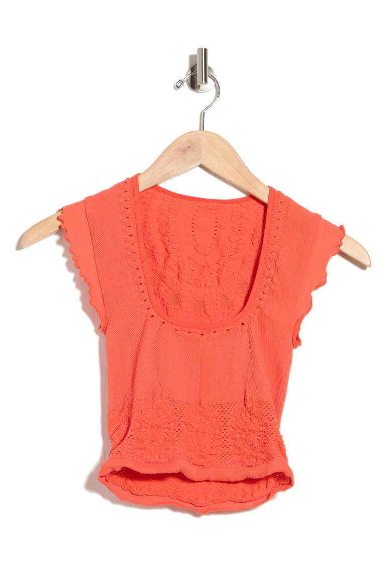 Take Me Away Crop Top, Alternate, color, BURNT ORANGE