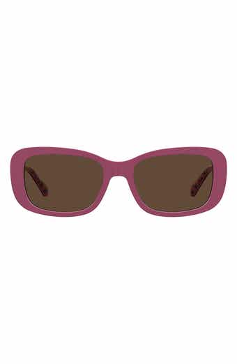 Love Moschino 55mm Rectangular Sunglasses