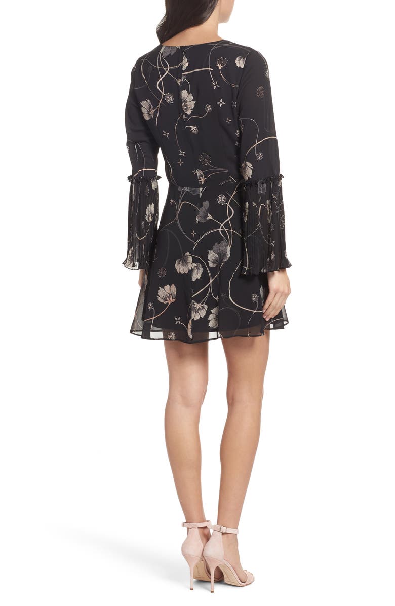 Chelsea28 Bell Sleeve Fit & Flare Dress, Alternate, color,