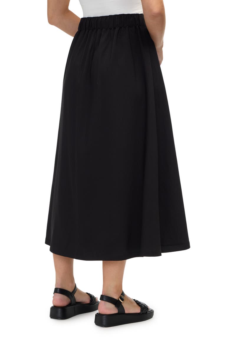 Ellen Tracy Cotton Midi Skirt, Alternate, color,