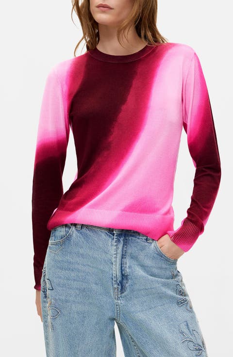 Ombre Crewneck Sweater