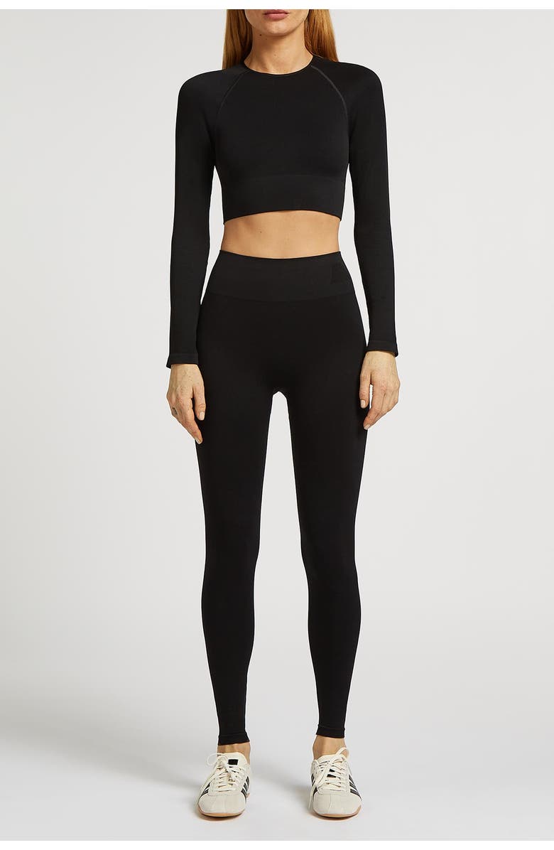 4TH ARQ Harlow Seamless High Waisted Leggings, Alternate, color, Black