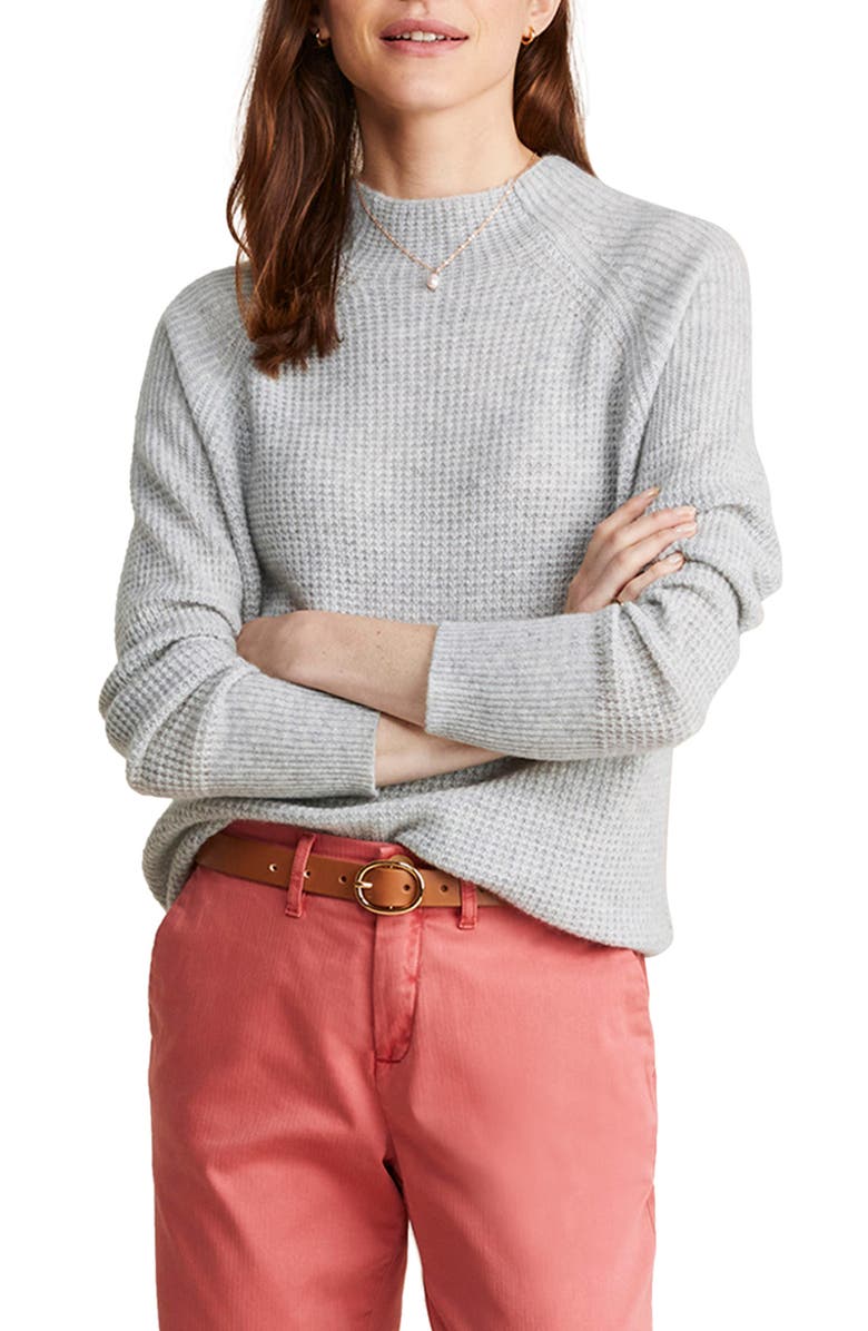 vineyard vines Waffle Stitch Cashmere Sweater, Main, color, 