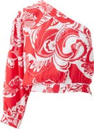 Melissa Odabash Rania One-Shoulder Cover-Up Crop Top