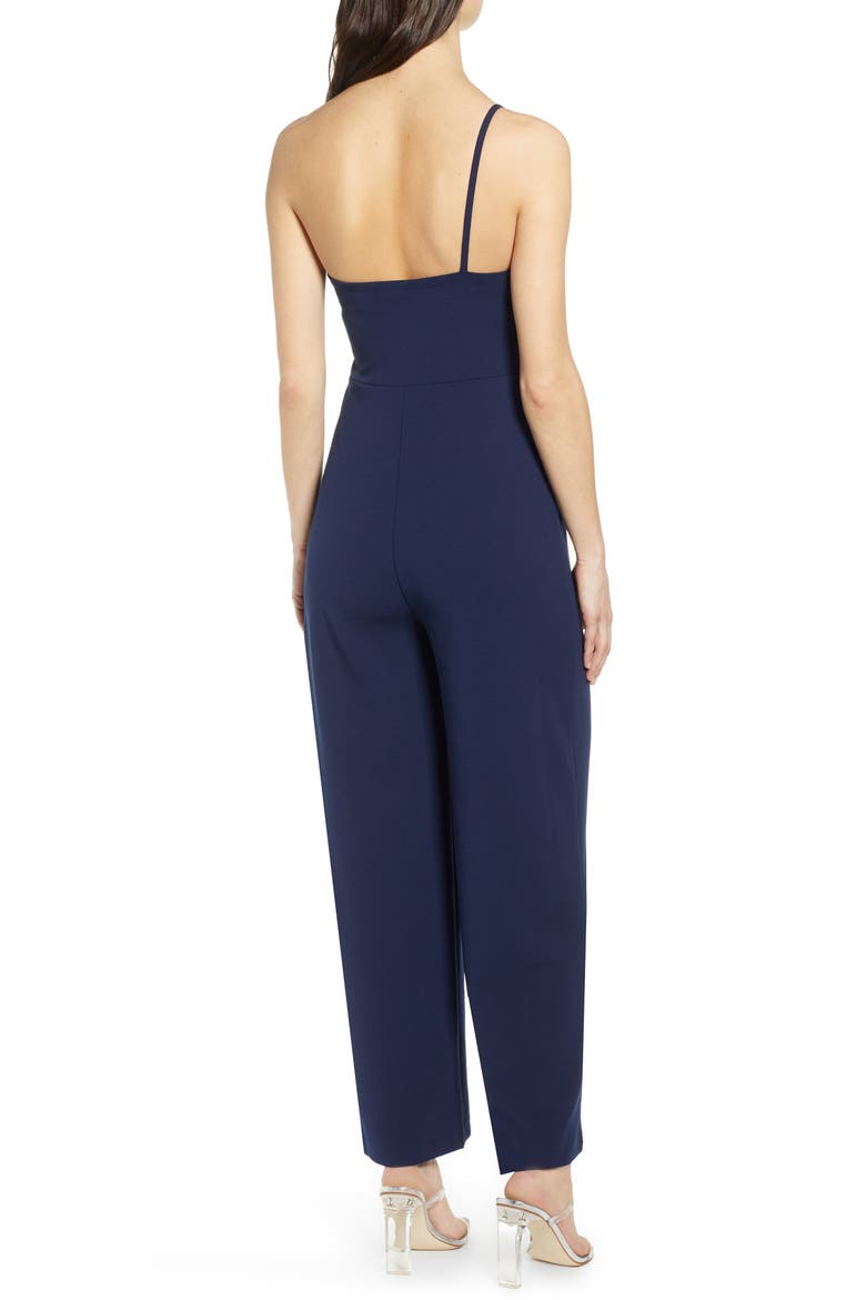 One-Shoulder Jumpsuit, Alternate, color, NAVY PEACOAT