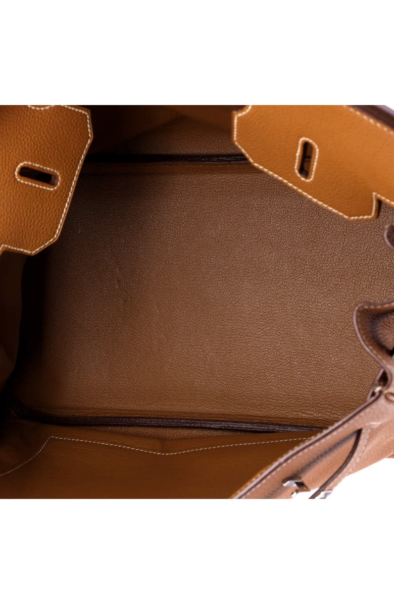 Pre-Owned Hermes Birkin Handbag Brown Togo with Palladium Hardware 35, Alternate, color, Gold