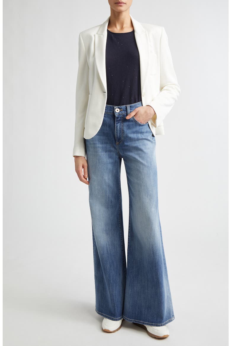 Cotton Blend Knit Jacket, Alternate, color, IVORY