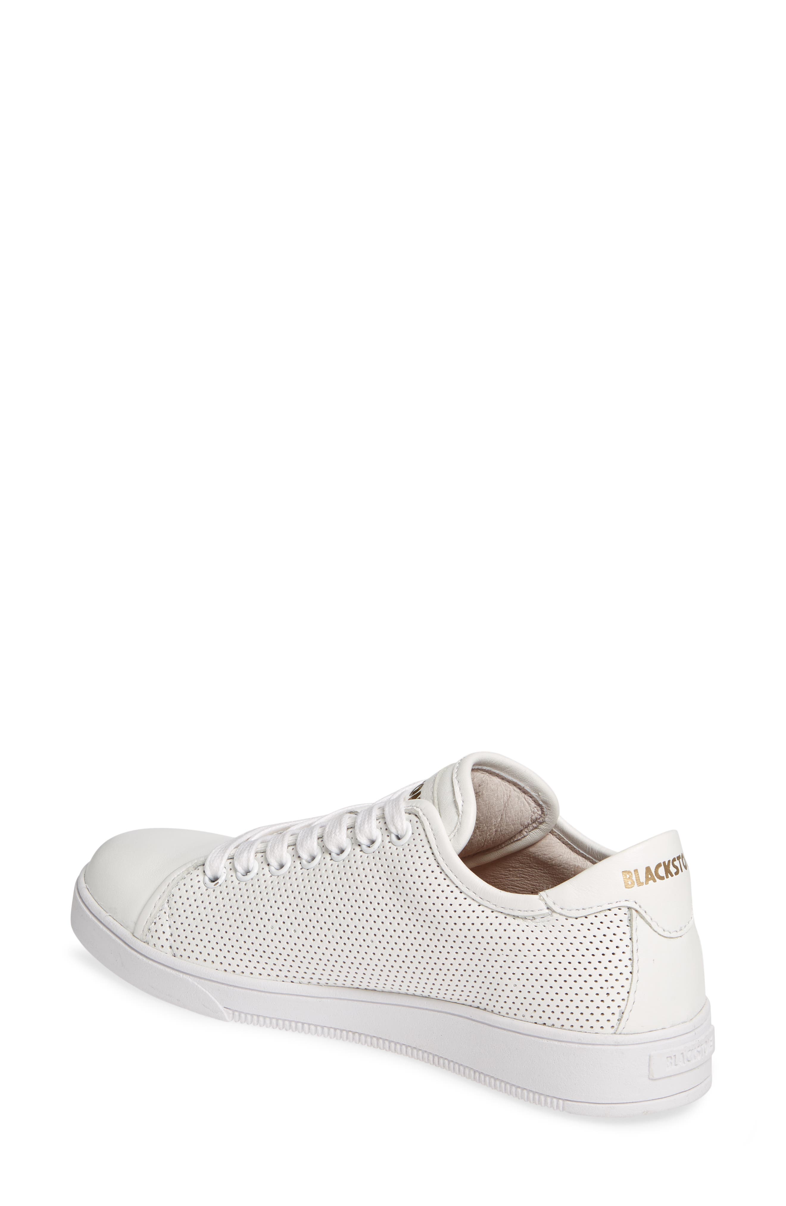 RL72 Perforated Low Top Sneaker, Alternate, color, WHITE LEATHER