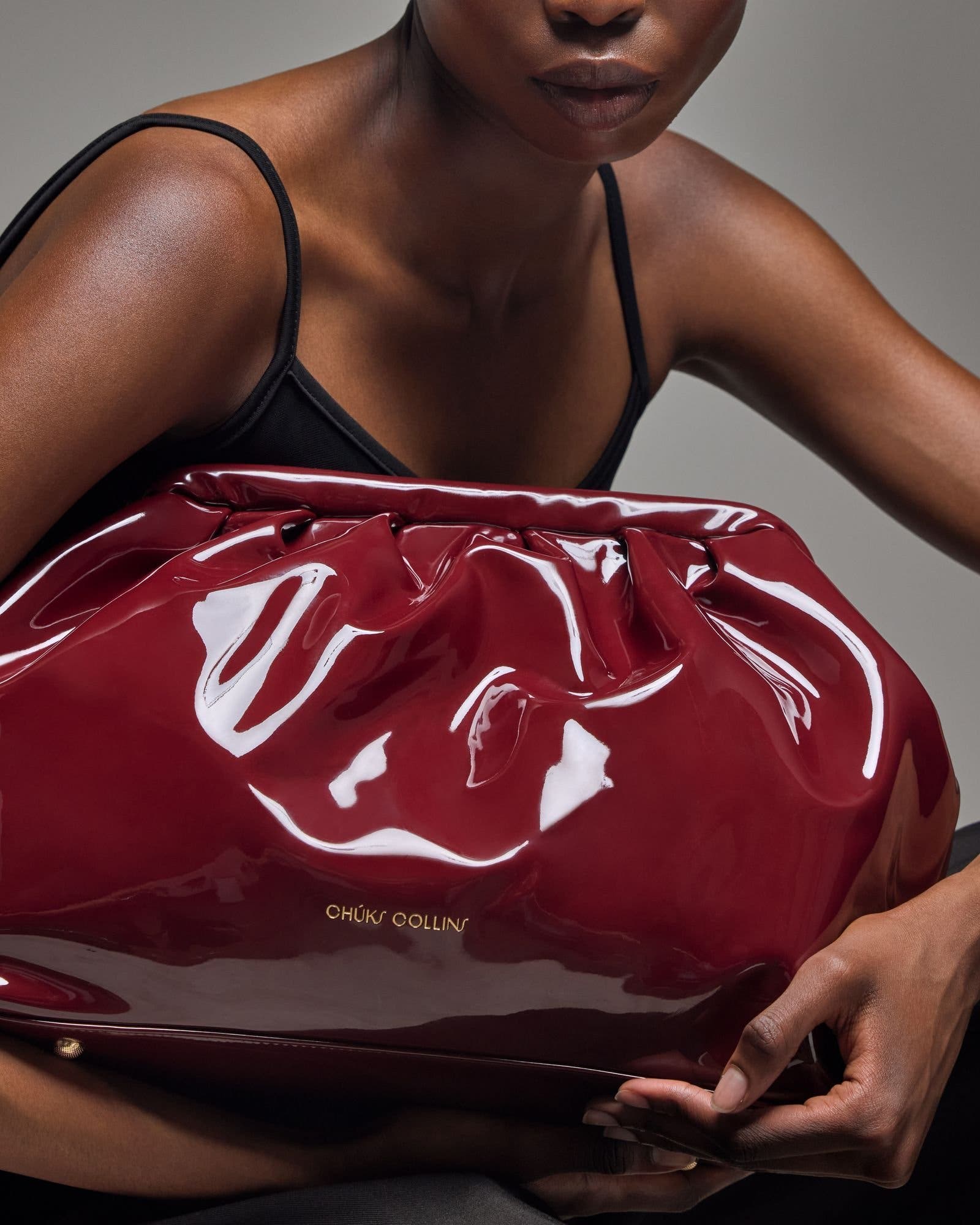 The Eden Gather Clutch, Alternate, color, Pomegranate